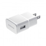 Samsung Charge Adapter with 5 Ft USB Sync Charging Cable - Non-Retail Packaging - White