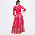 GLOBAL DESI Women Floral Printed Blouse with Lehenga