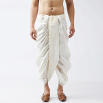 Men Off-White Solid Dhoti