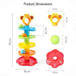 Roll Ball Tiger Shaped Set - Multicolour