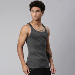 Men Pack of Two Solid Innerwear Vests