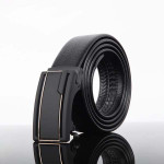 Men Black Solid Belt