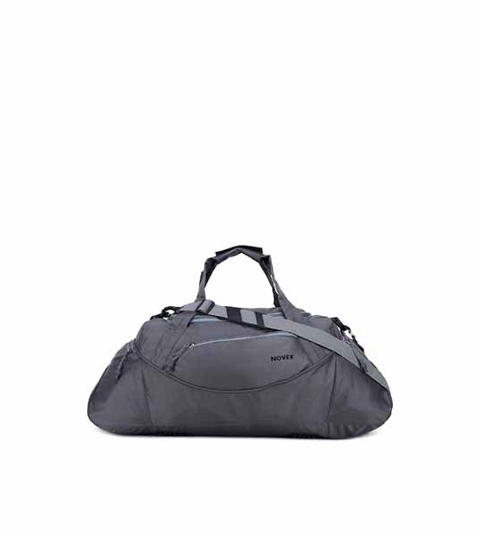 Grey Solid Medium Travel Duffle Bag