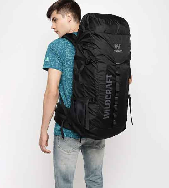 Men Black Printed Rucksack