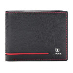 Men Black Genuine Leather Wallet