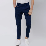 Men Blue Tapered Fit Chinos