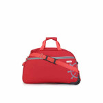 Unisex Red Solid Travel Duffle Bag