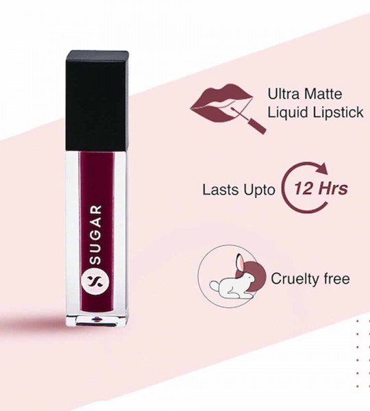 Cosmetics Smudge Me Not Liquid Mini Lipstick 1.1ml - 08 Wine and Shine