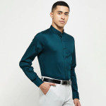 Men Teal Classic Casual Formal Shirt