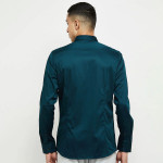 Men Teal Classic Casual Formal Shirt