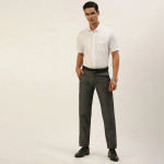 Men White Cotton Casual Shirt